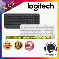 Logitech Signature K650 Comfort Full-Size Wireless Keyboard with Wrist Rest, BLE Bluetooth or Logi B
