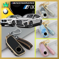 BMW iX Key Cover M60 i7 i5 i4 M50 iX3 iX1 XM X3 iX2 Casing Case Keyless Sarung Kunci BMW EV 汽车钥匙壳