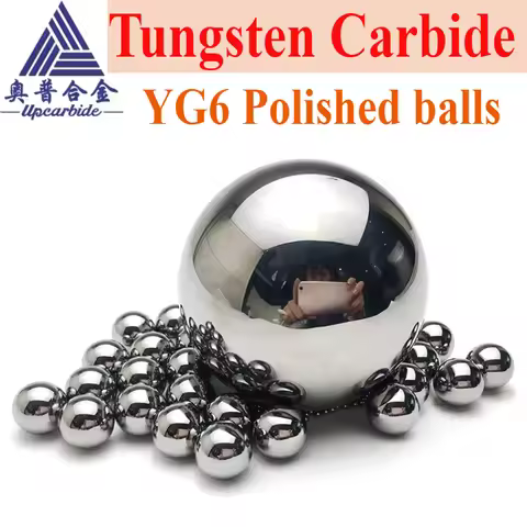 YG6 90.5Hra G10 G24 Tungst Carbide Steel Ball 1.588mm-25mm High Precision Solid Bearing Ball for Mac