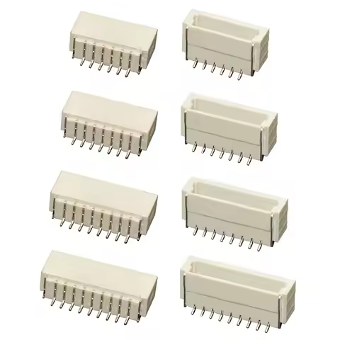 10PCS JST SH1.0 1.0mm Connector SMD Vertical/Horizontal Type Socket Wire-to-Board Receptacle 2P 3P 4