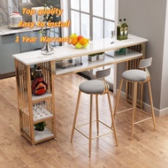 New Bar Table Cabinet Wall Bar Counter Rotating Table / Meja Bar bercabinet / Bartable with cabinet