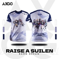 2024 fashion Axgg ' Bang Dream - Raise a Suilen ' Tshirt / Baju Microfiber Jersi / Jersey Sublimation / Tshirt Jersey