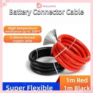 WALLERAB Li Battery Cable, 8 10 12 14 16 18 20 22 24 26AWG Silicone Li Battery Connectors,  Tinned C