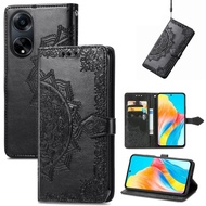 Ready to ship Mandala Flower Embossed Leather Phone Case For OPPO A98/OPPO A38/OPPO Reno10 Pro 5G/OP