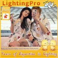 [Free shipping] Crayon Shin-chan M-3XL Pyjamas Couple Set Silk sleepwear for lovers woman and pajama
