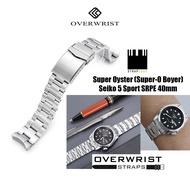 สายนาฬิกา strapcode super oyster for seiko 5 sport 40mm สายกว้าง 20mm