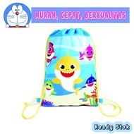 Baby Shark Drawstring Birthday Bag Baby Shark Birthday Bag