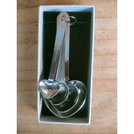 Love spoon, love measuring spoon, 4 sets