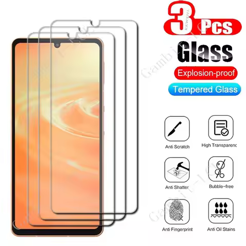 3PCS Tempered Glass For Sharp Aquos wish5s R10 wish5 R9 sense9 wish4 wish3 sense6 sense7 sense 5G 4 