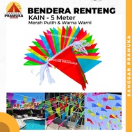 MERAH Triangle Flag Decorative Flag/ Triangle Flag/ Event Flag/ Festival Flag/ Colorful Triangle Fla