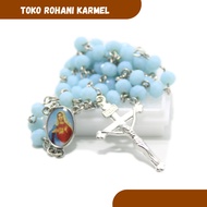 CZECH CRYSTAL ROSARY EXCLUSIVE ROSARY/ CATHOLIC ROSARY NECKLACE/ CATHOLIC ROSARY/ MEN'S ROSARY CROSS