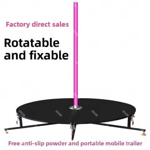 Portable Pole Dance Bar Indoor Outdoor Rotating Fixed Silicone Dance Pole for Stage and Outdoor Use