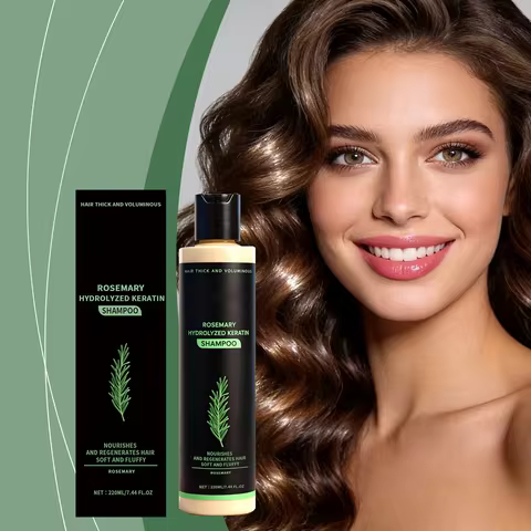 Rosemary Keratin Shampoo For Hair Volume Volumizing Shampoo Reduce Hair Loss Clean Dandruff Nourishi