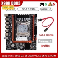 X99H Desktop Motherboard LGA2011-V3 B85 Chip DDR3X4 ECC Server Memory Slot M.2 NVME PCI-E 3.0 X16 SA