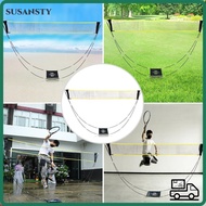 SUSANSTY Foldable Badminton  Entertainment Professional Durable Standard Training Stand Rack