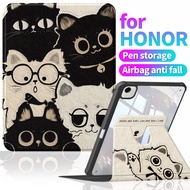 Case for HONOR Pad X9a 11.5"丨Leather + TPU Soft Shell+Transparent Acrylic Back Panel Design丨Horizont