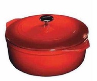 Kirkland Signature ks 柯克蘭 圓形 琺瑯鑄鐵鍋 紅 6.5Qt 6.1L 單個