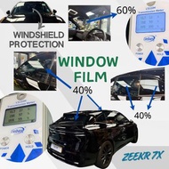 Zeekr 7x 全車隱私隔熱(60%+40%) 全車玻璃連車頂隔熱 防爆膜 3M CR BLK Inozetek防爆膜