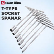 7-15mm Automotif Spanar Jenis T T Spaner Heavy Duty Automotive T Type Spanner Wrench Hand Tools 7-15