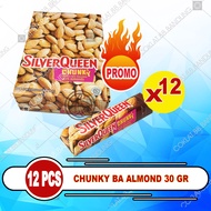 SILVERQUEEN CHUNKY BAR 1 TOPLES 12 PCS X 26GR ex 30gr COKLAT SILVERQUEEN CHUNKY BAR ALMOND MEDE