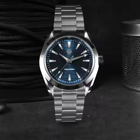 Watchdives WD0006 Watch VH31 Sweep Second Movement Domed Sapphire Crystal BGW9 Luminous 10Bar Waterp