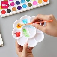 [COMBO 3/1] Deli 10/14 compartment color mixing tray, white plastic design - safe, easy to see - 460