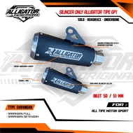 Silencer Only Exhaust Type GP1 Original Alligator V2 P20cm Alltype motors