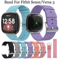 ETXHigh Quality Sport Nylon Band Compatible For Fitbit Versa 3 Smart Watch Band Canvas Woven Bracelet Watchband For Fitbit Sense