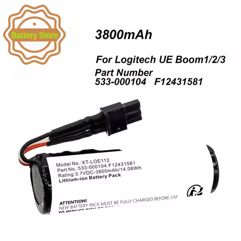 3800mAh Replacement Battery For Logitech UE BOOM 1 2 3 Bluetooth Speaker Parts Ultimate Accessories 