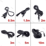 Female to Male Plug CCTV DC Power Cable Extension Cord Adapter 12V Power Cords 5.5mmx2.1mm For Camer