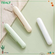 TEALY Threads Remove, Double Head Needlework Sewing Seam Ripper, Handy-Stitch Embroidery Cross Stitch Plastic Handle DIY Sewing Accessories Stitch Unpicker
