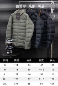 Arcteryx始祖鳥 THORIUM Hoody 純色連帽拉鍊戶外保暖排骨羽絨服外套