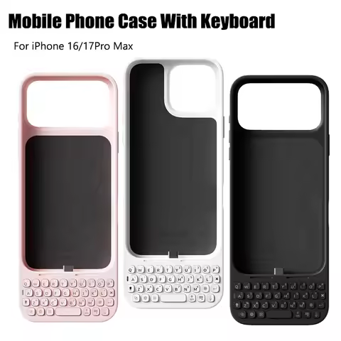MetaKey Mobile Phone Case With Keyboard Magnetic Suction Physical Keyboard Phone Case For iPhone 16P