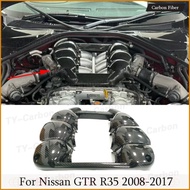 Dry Carbon Fiber Car Engine Hood Cover for Nissan GTR R35 GTR35 2008-2017 Car Engine Bonnet Hood Cov