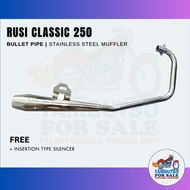 ♞,♘,♙Rusi Classic 250 Bullet Pipe Type Muffler for Rusi Classic 250 Exhaust pipe