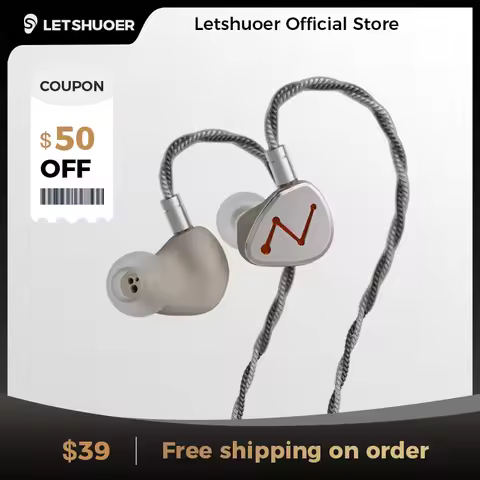 LETSHUOER DZ4 Triple Dynamic Drivers Single R-Sonic Passive Filtering Module EDC Hifi In-Ear Monitor