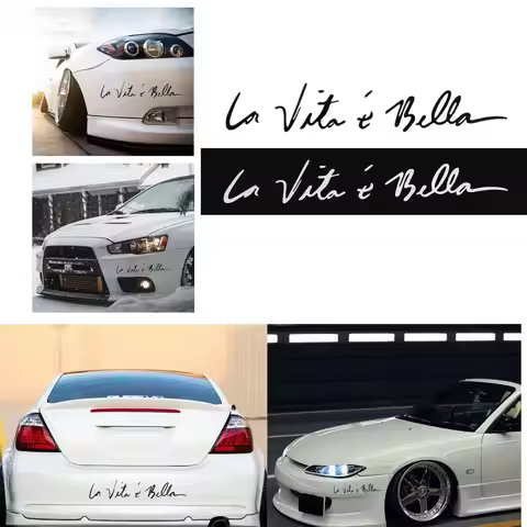 La Vita e bella Beautiful Life New Cool Style Car Sticker Vinyl Body Decor Wall Reflective Sticker L