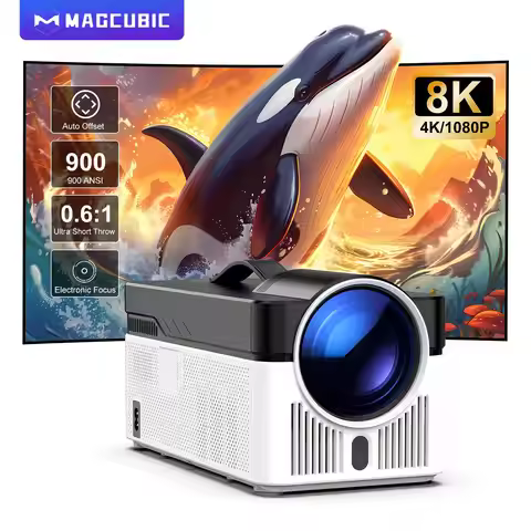 Magcubic HY450 Projector With Ultra Short Throw Auto Offset 1080P 8K Electronic Focus 900 ANSI Air M
