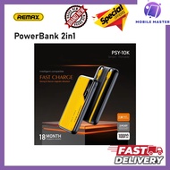 PSY -10k High durability PowerBank 2in1 usb charging interface Type C / Lighting