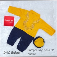 ROMPER CLOTHES NEWBORN BABYkoko 2-12 MONTHS BABY ROMPER/ MUSLIM CLOTHES FOR BABY BOYS