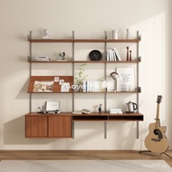 Wall Track Shelf Partition Shelf Vitsoe606Bookshelf Single-Shelf Wall-Mounted Nordic Solid Wood Stor