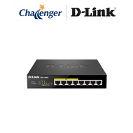 D-Link DGS-1008P 8-Port Gigabit PoE Desktop Switch in Metal Casing