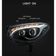 Perodua Myvi 2012 (Lagi Best) Light Bar Headlamp (Black)