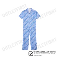JOHN HENRY รุ่น MENS SHORT-SLEEVED PAJAMA SET CODE: JU JU6052SL เซ็ทชุดนอน ชุดนอนผู้ชาย ชุดนอนสีฟ้า