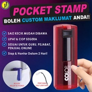 COLOP Cop Nama Stamp Chop Pocket Stamp Rubber Stamp Nurse Stamp Self ink Stamp Name Chop Cop Guru