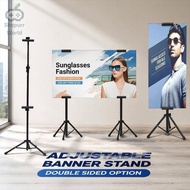 Rak Pameran KT Board Dua Sisi Besi Boleh Laras Untuk Iklan Poster Paparan