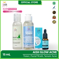 AISH GLOW ACNE ( TONER / FACIAL WASH / AISH ACNE SERUM )