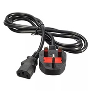 AC Power Cord Cable UK Plug 3-Pin 10A 110-220V for Laptop PC Computer Adapter UPS Printer Audio equi