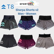 T8 Sherpa Shorts V2 | Ultralight | DWR Coating | Men | Women | Running | Trail | Marathon | 4 Pocket