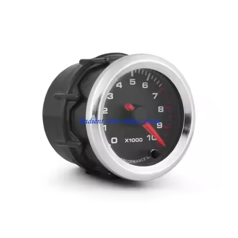 T3EF 2" 52mm LED Backlight Auto Tachometer Gauge 10000RPM for 4-6-8 Cylinder Gas Automotive Tachomet